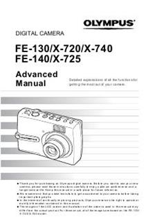 Olympus FE 130 manual. Camera Instructions.